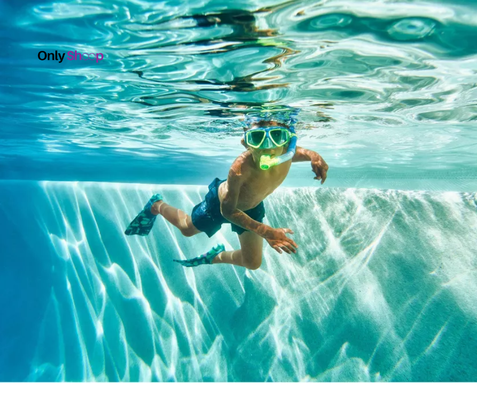 Aletas de Natación para Niños Talla M – Color Aqua/Morado (18 cm | 32–33.5 US)