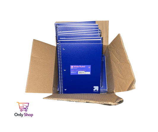 Caja de cuadernos universitarios