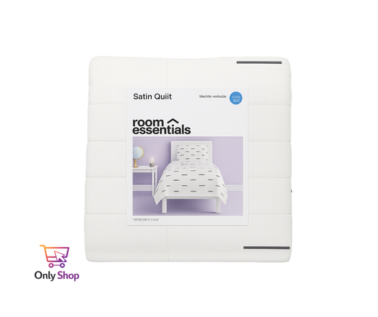 Edredon blanco con detalles en negro